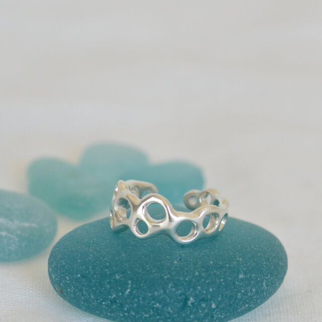 波打ちぎわのイヤーカフ・SV