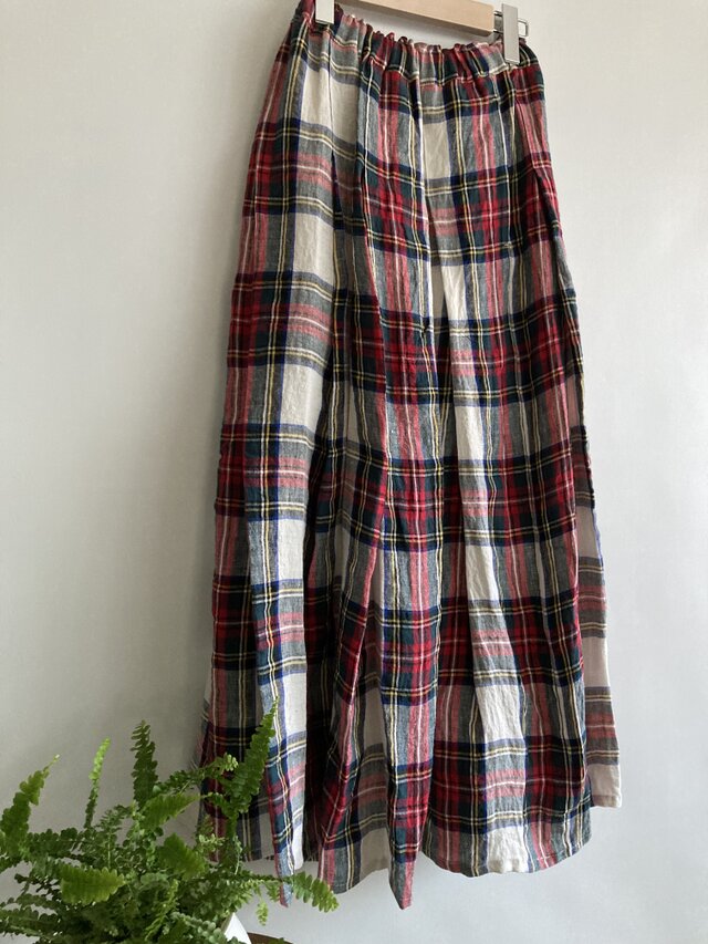 リネンのスカート　