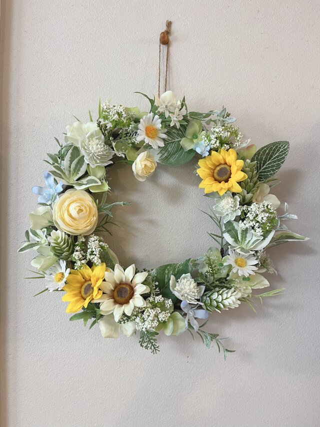 ひまわりのリース　ご注文承ります♪ 0a1235d747e4bb912fd8cd92389416