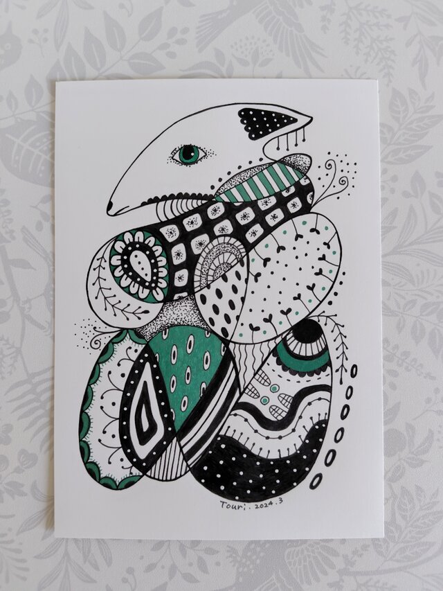 絵画 森の中 /海 原画 2Lサイズ 春の風2 Lサイズ 額縁無し 3