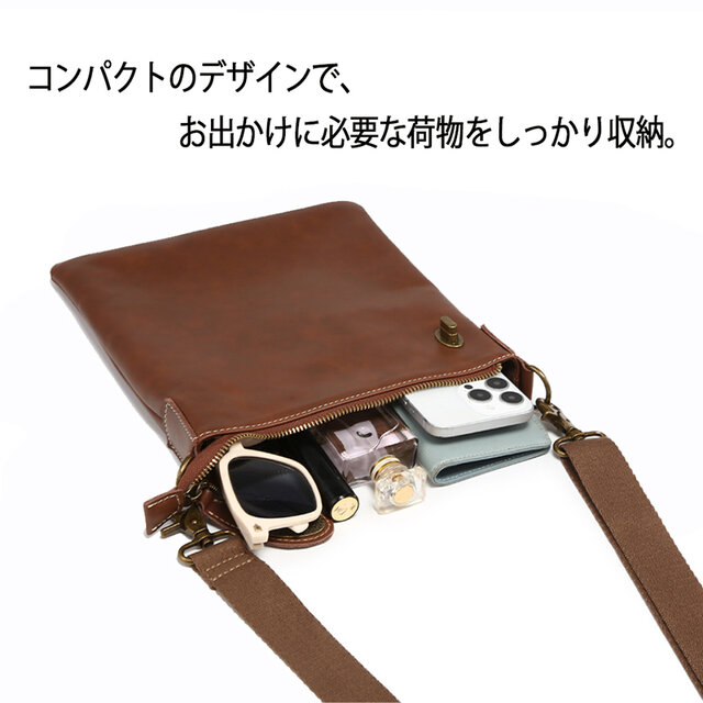 高級感溢れる 本革 ショルダーバッグ レディース メンズ兼用