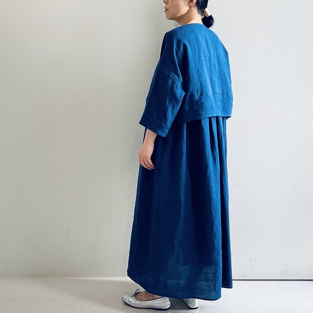 リネンワンピースセットアップ(デニムブルー) | iichi 日々の暮らしを