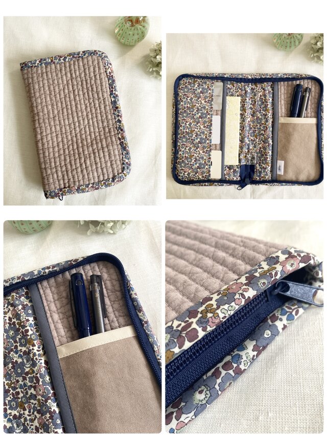 ヌビキルトマルチポーチ＊ヌビキルト×リバティプリント | iichi