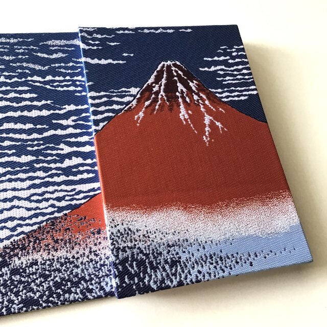 凱風快晴図 葛飾北斎・富嶽三十六景 西陣織　アート　送料無料 凱風快晴 富嶽三十六景 葛飾北斎 復刻版浮世絵