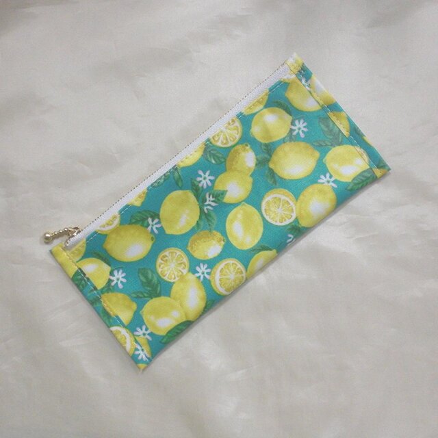 ぺたんこ長財布Slim／艶レモン