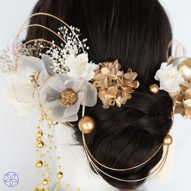 ブルーラメ　和装髪飾り　成人式髪飾り　着物髪飾り　振袖髪飾り　結婚式髪飾り 8ce81e0fc78931616af6b13ee96cbd