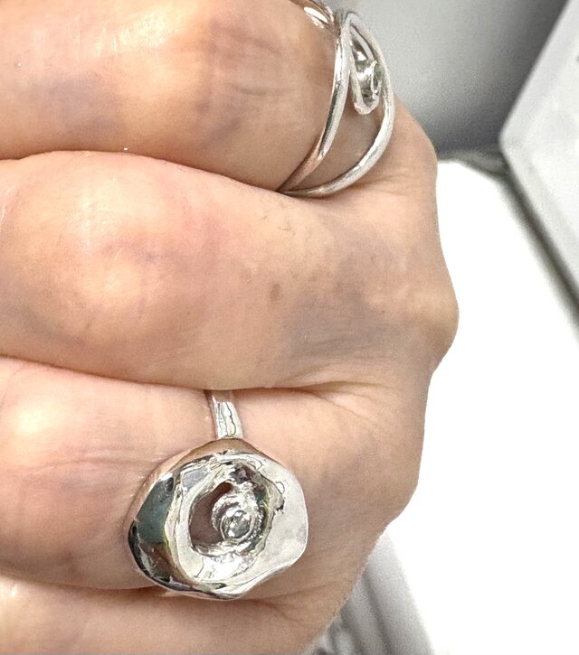 シルバー950オーガニックシェイプリング | iichi 日々の暮らしを