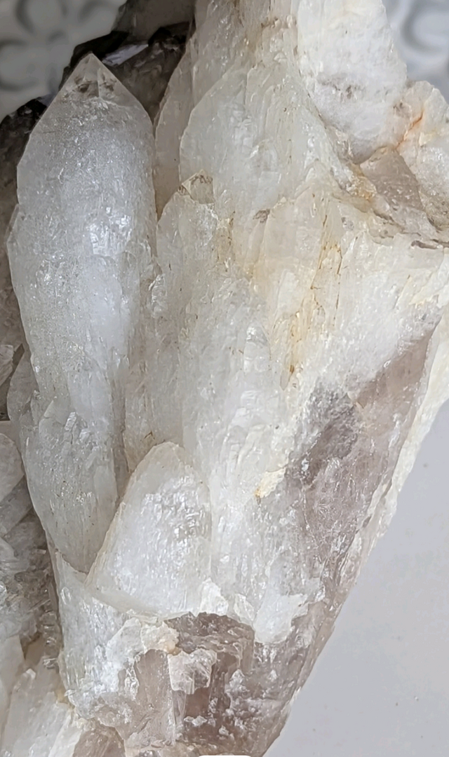 41 秋田県 荒川 天然石 国産鉱物 水晶クラスター 透明から淡い黄色の結晶帯 秋田県産 水晶クラスター 秋田県荒川鉱山水晶 国産鉱物 951 天然水晶