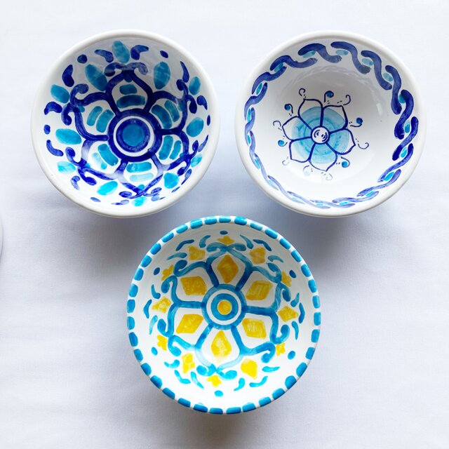 ボウル 小 11cm マヨリカ焼き リゾート気分 イタリア陶器 COP047