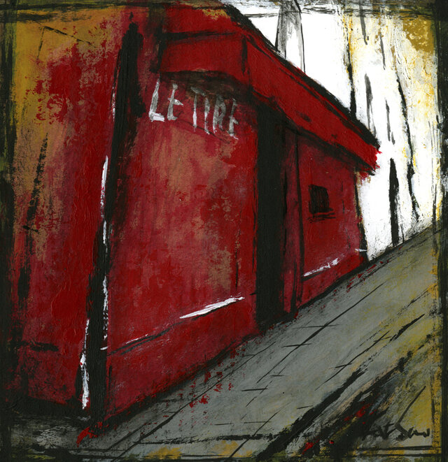 PARIS#1037」絵画 風景画 パリ 小さな絵 インテリアアート | iichi