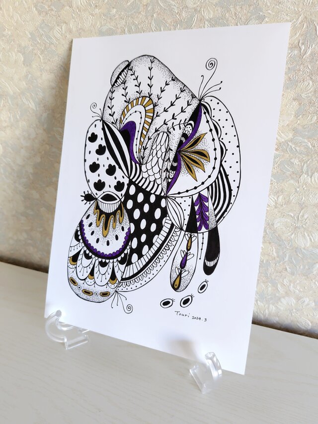 蠢く／A4サイズ ペン画 原画 | iichi 日々の暮らしを心地よく