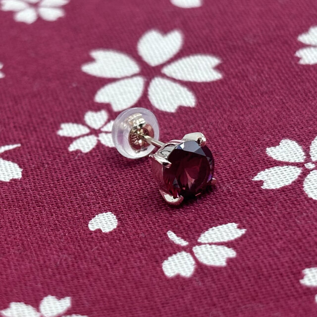アジアンカラー♡シャンデリアピアス ガーネット ボディピアス│ペア―シェイプカボッションカット
