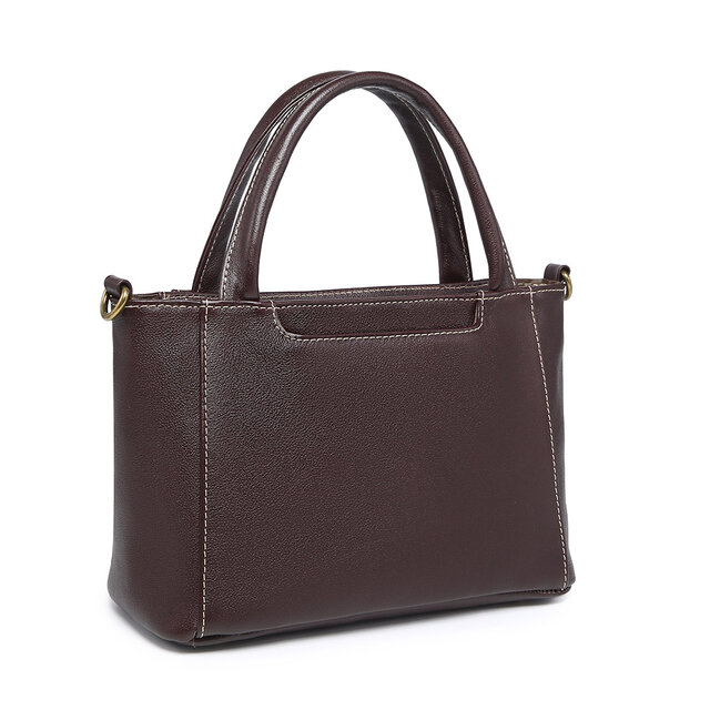 本革 ハンドバッグ ショルダー兼用 軽量 通勤 高品質 牛革 トート