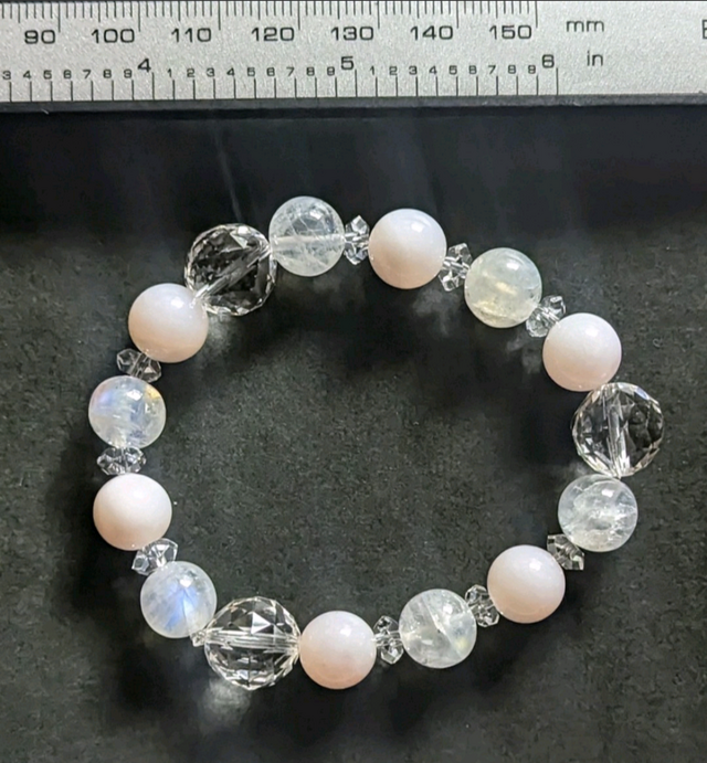 ✨人生への不安を手放し心を癒すクリスタル✨ピンクオパール&ホワイト