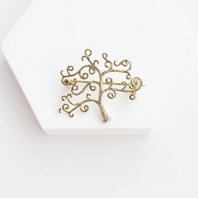 生命の樹 Treeモチーフ ブローチ【ebro21】
