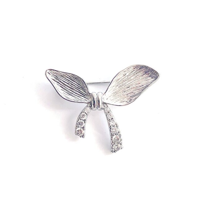 リボンウィング シルバー ブローチ【ebro22-OR】