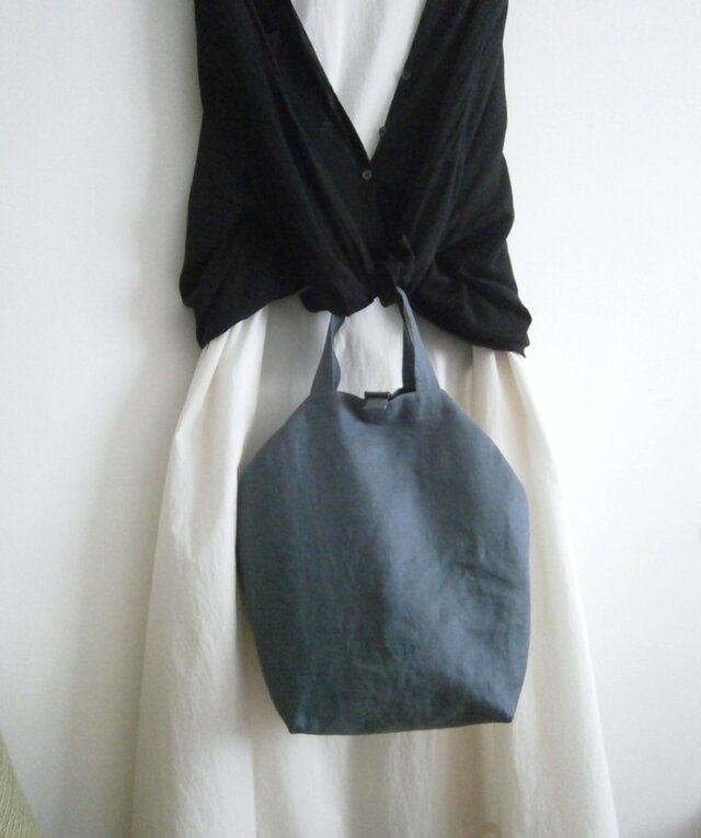 HerringboneLinen×cotton 2wayBag