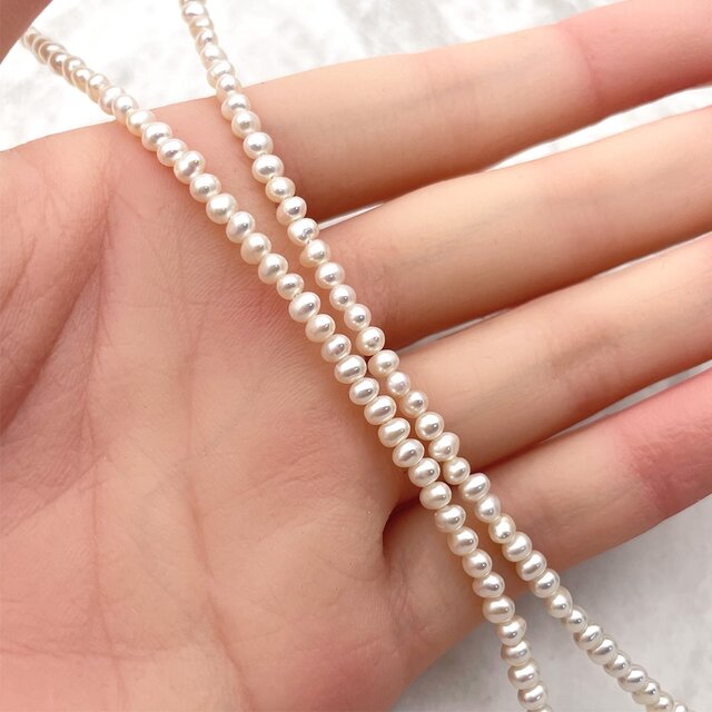 淡水パール 真珠 ポテト バロック 3mm 4mm 極小 小粒 10個 tp0010