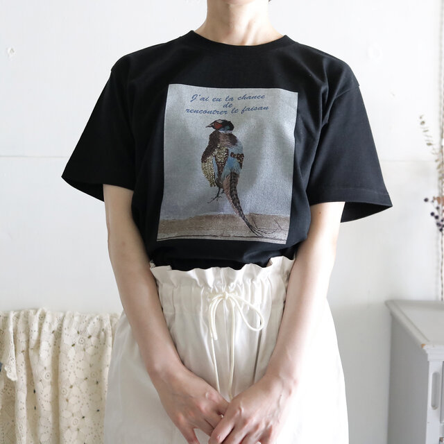 kiji Tee/ブラック