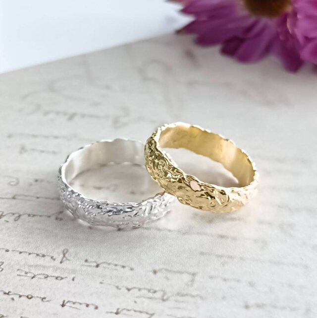 ［SV925／k18GP］Yura ~ユラ~ ―歪みや揺らぎの中に宿る美しさ―  シルバー　メンズ　レース　クリア　のコピー