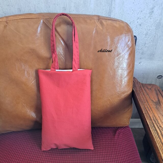 【sale】【トートバッグ】レッド×ブラックフラワーレース【0862】