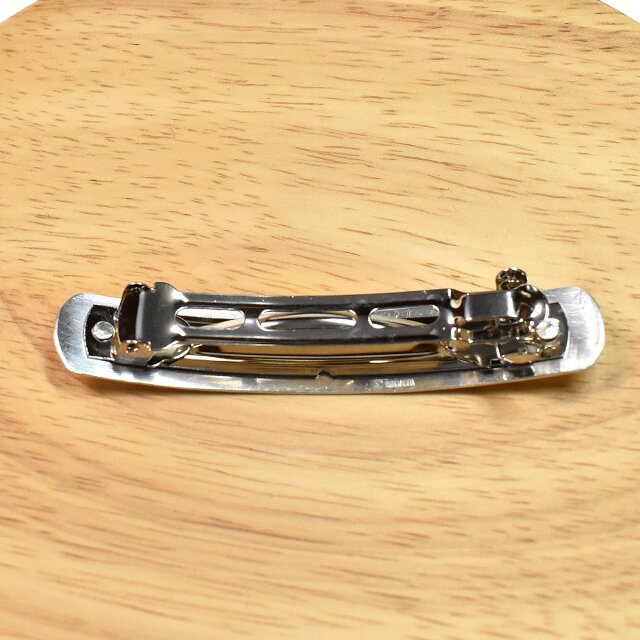 花模様 シルバーバレッタ Mサイズ リニューアル | iichi 日々の暮らし