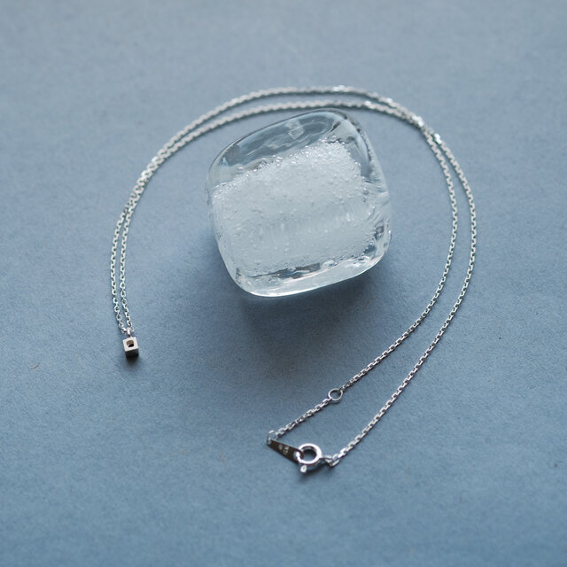 極小 ルビー 四角 ネックレス シルバー925 | iichi 日々の暮らしを