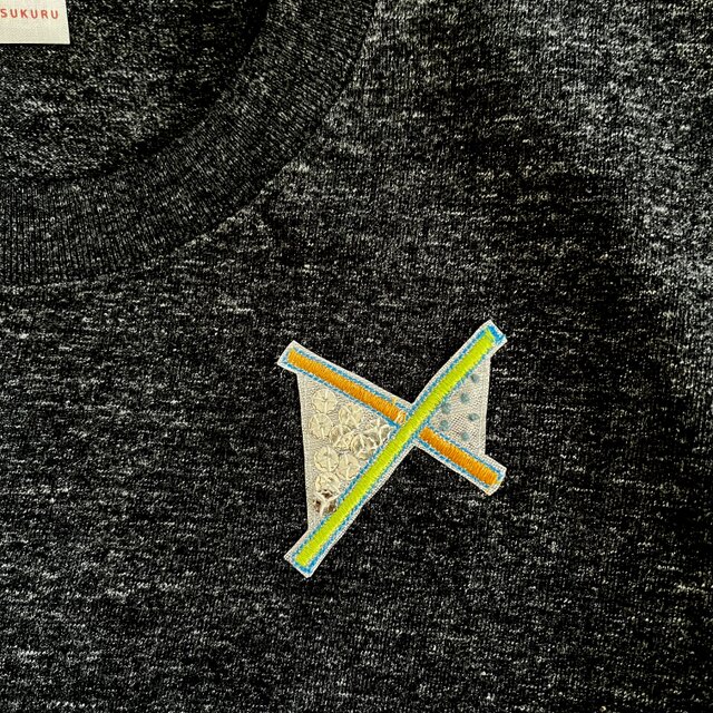 刺繍ワンポイントTシャツ X | iichi 日々の暮らしを心地よくする