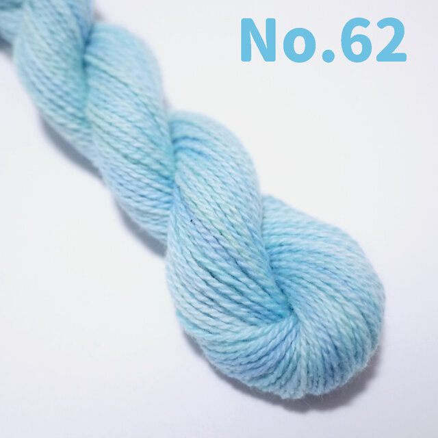 M）手染め カラフル刺し子糸 5色セット 10/2 綿 40m むら染め ピンク