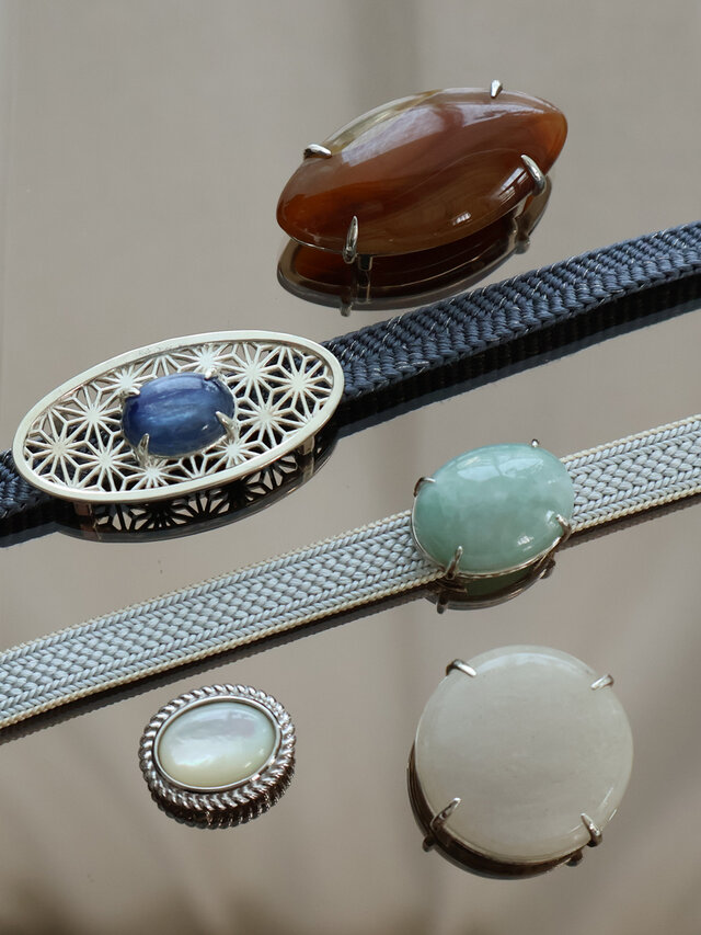 一点物 >天然石帯留 - 瑪瑙 | iichi 日々の暮らしを心地よくする