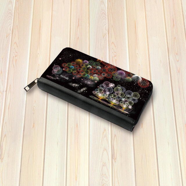 （送料無料）長財布【花火Ⅱ（HANABIⅡ）】（名入れ可）