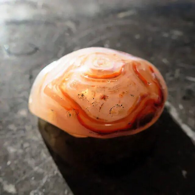 アゲート 【水入り】 めのう 太古の水 エンハイドロ 44×34mm 天然石