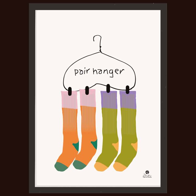 ペアハンガー　送料無料 　イラスト　A4〜A0　ポスター　アートポスター　アートsei検索新着順　3682