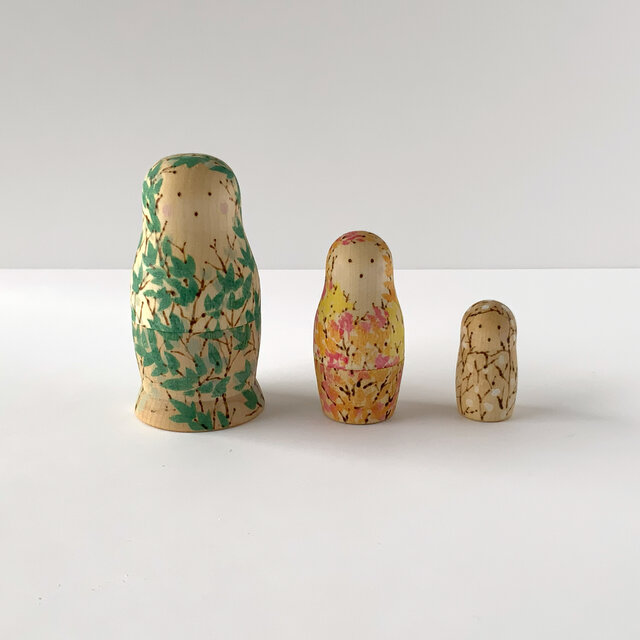 四季の木マトリョーシカ　3個組