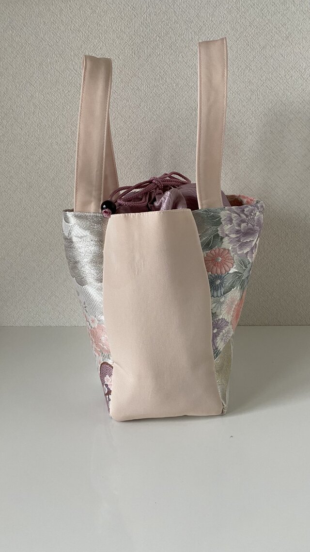 帯リメイク巾着トートバッグ｜和モダンデザイン | iichi 日々の暮らし