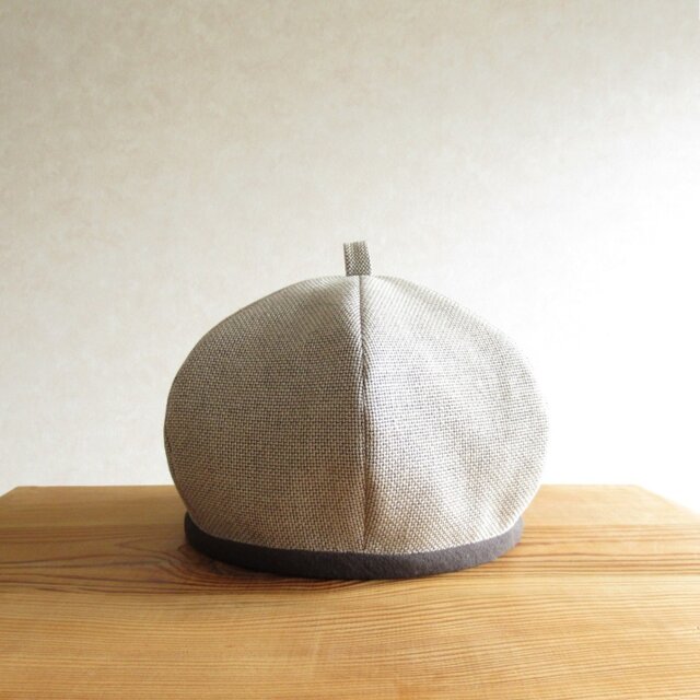 シンプルベレー、てっぺんに輪っか　グラファイト、トープ