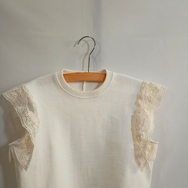 [65-1] le T-shirt à manches en dentelle [キッズ商品]