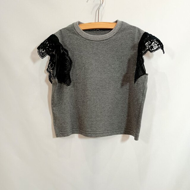 [65-3] le T-shirt à manches en dentelle [キッズ商品]