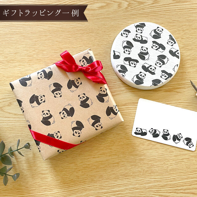 パンダの吸水コースター〈1枚〉珪藻土コースター 夏ギフト プレゼント
