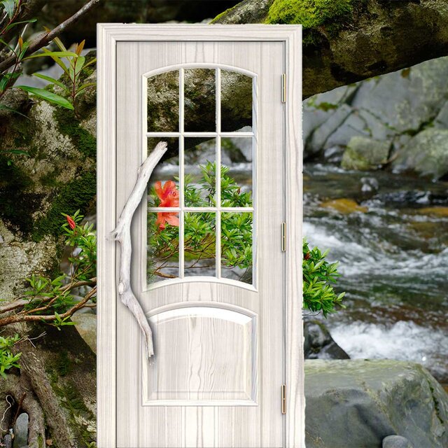 流木　ドアハンドル　ドアノブ　取手　長さ60cm うろ　空洞　超希少 流木取っ手 流木ドアノブ 流木ハンドル H1604 流木手すり