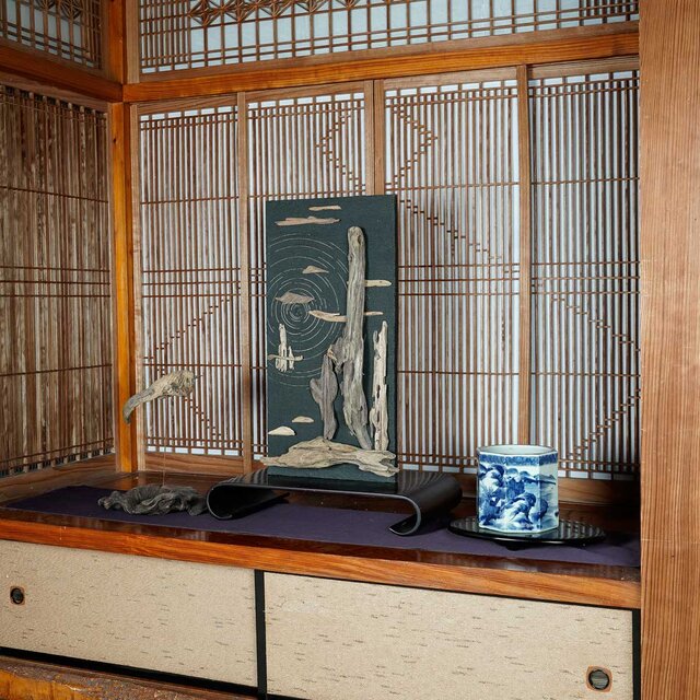 流木アートで 大自然の風景をあなたのお部屋に 流木で描く山水画 流木