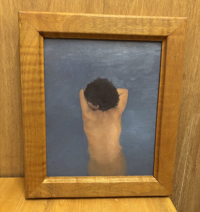 油彩画 「無題」（ハンドメイド木製額縁付き） 油彩画「無題」（ハンドメイド木製額縁付き） | iichi 日々の