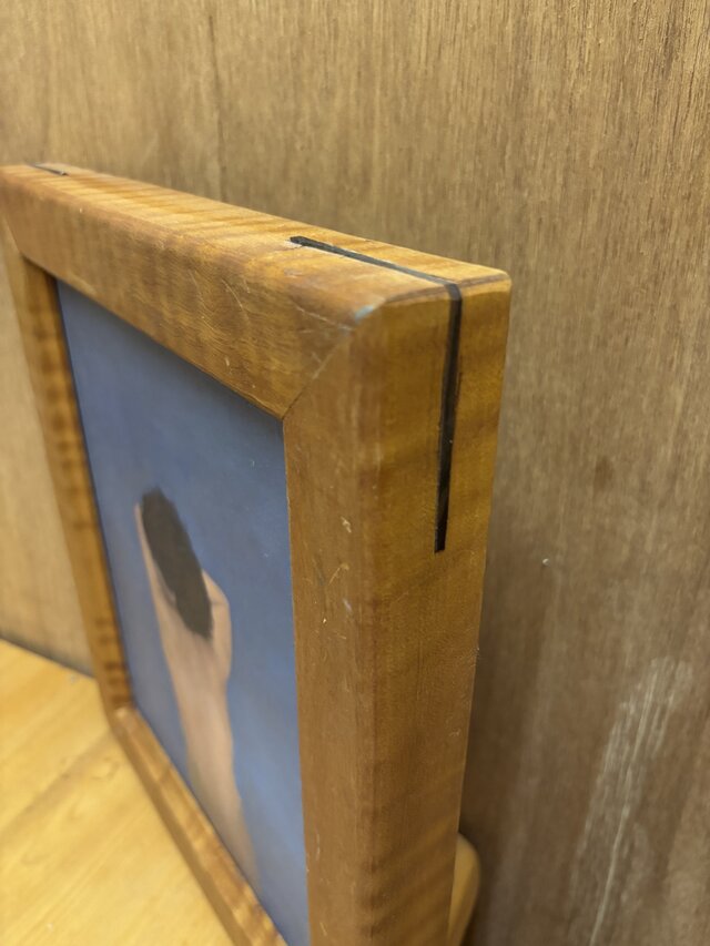 油彩画「無題」（ハンドメイド木製額縁付き） 油彩画「無題」（ハンドメイド木製額縁付き） | iichi 日々の