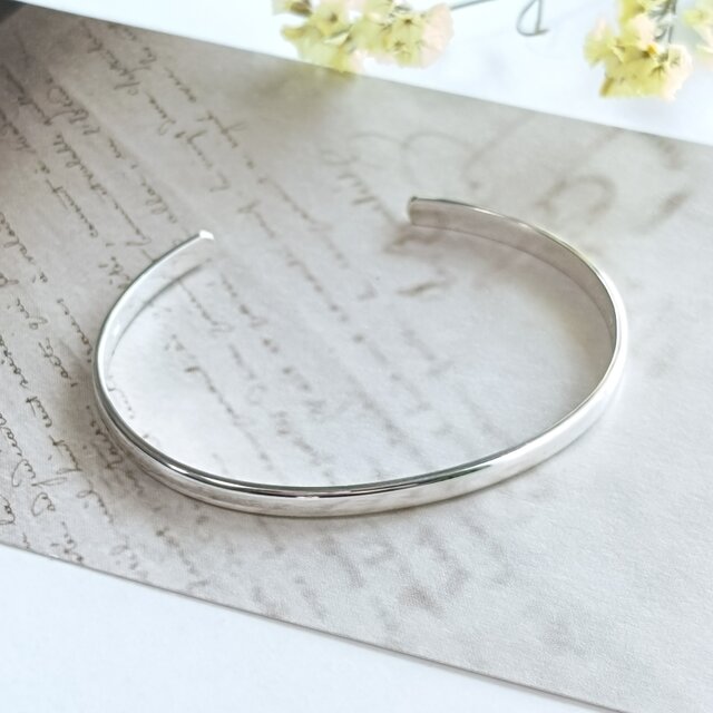 シルバーバングル銀製SV925シンプル　ヴィンテージSILVERブレスレット SV925 シルバーシンプルバングル - Megumi Nishikawa Jewelry