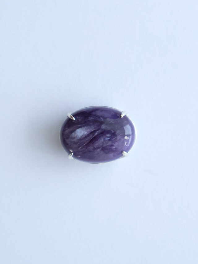 天然石帯留 - チャロアイト