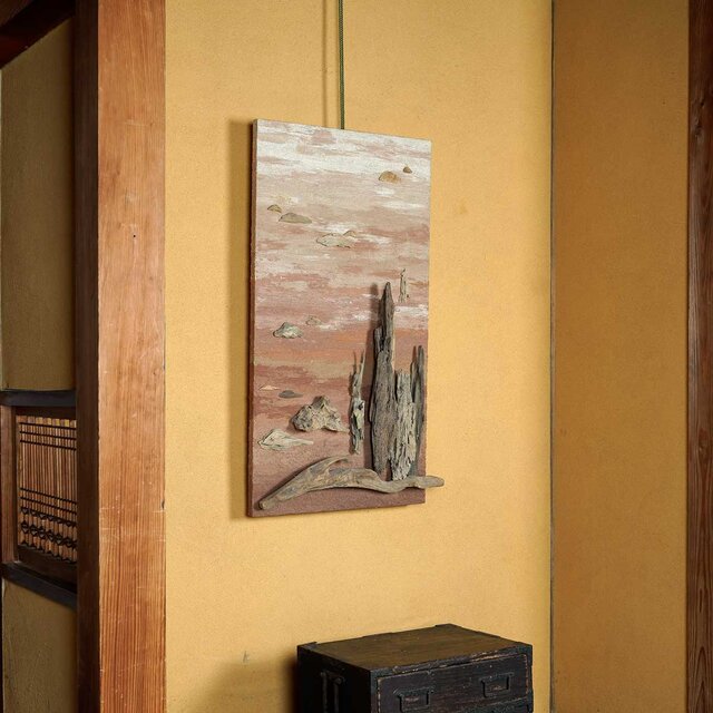 流木アートで 大自然の風景をあなたのお部屋に 流木で描く山水画 流木