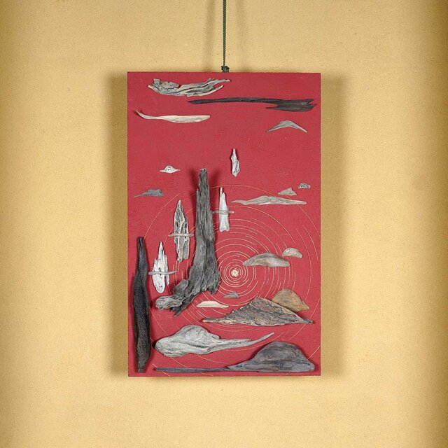 流木アートで 大自然の風景をあなたのお部屋に 流木で描く山水画 流木