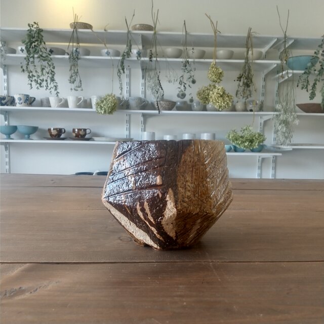 面取りの植木鉢