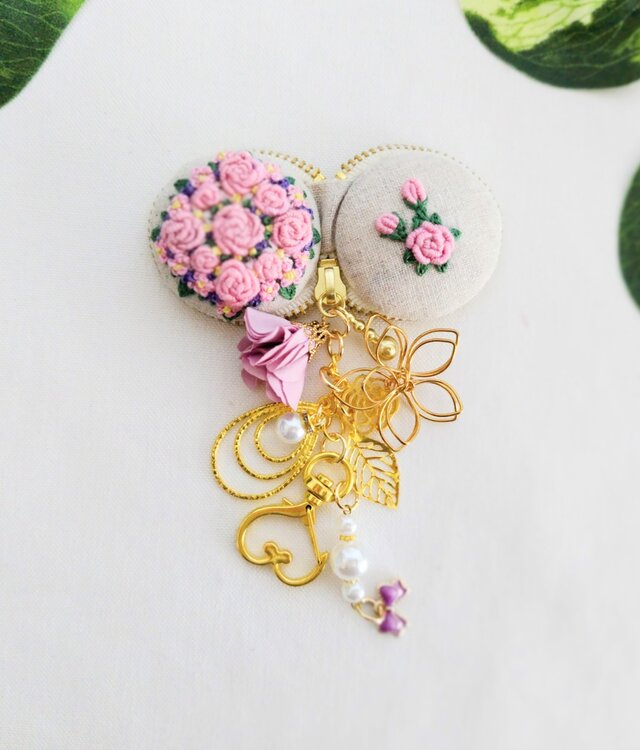 Y*。様 ピンクマカロンちゃんの編みぐるみキーホルダー〇 Y*。様 ピンクマカロンちゃんの編みぐるみキーホルダー〇 Y*。様