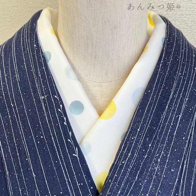 綿の半衿  パステルバブル